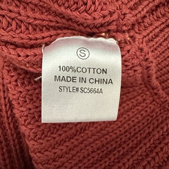Sugarfox Designer Sweater Rust Womens Size Small - Picture 5 of 6